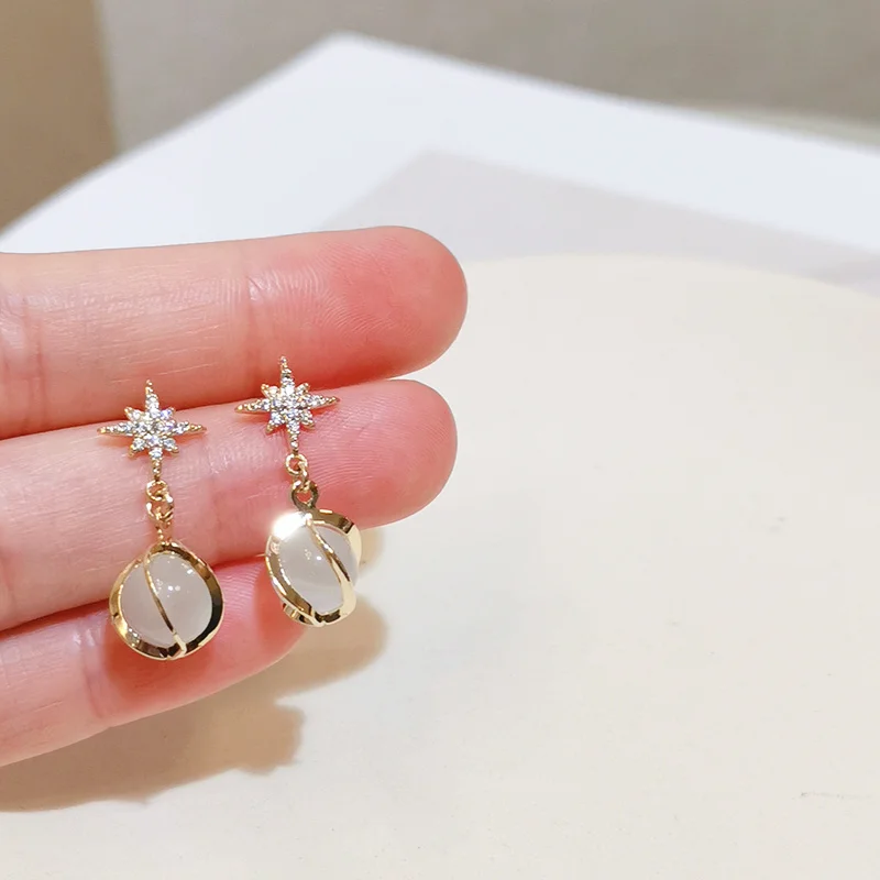 Новые женские серьги золотого цвета металлические полые геометрические