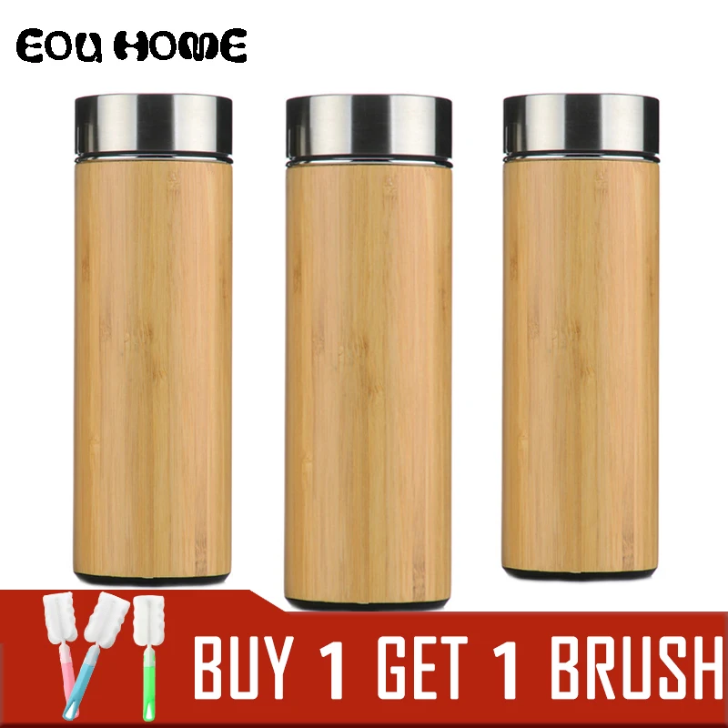 Bottle Stainless Steel Vacuum Flasks Thermoses Purple Sand Ceramic Thermos Coffee Mug Travel Tea