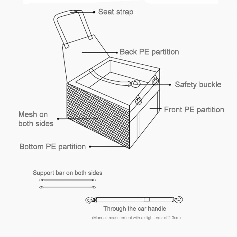 Дорожная сумка для перевозки домашних животных собак складной гамак