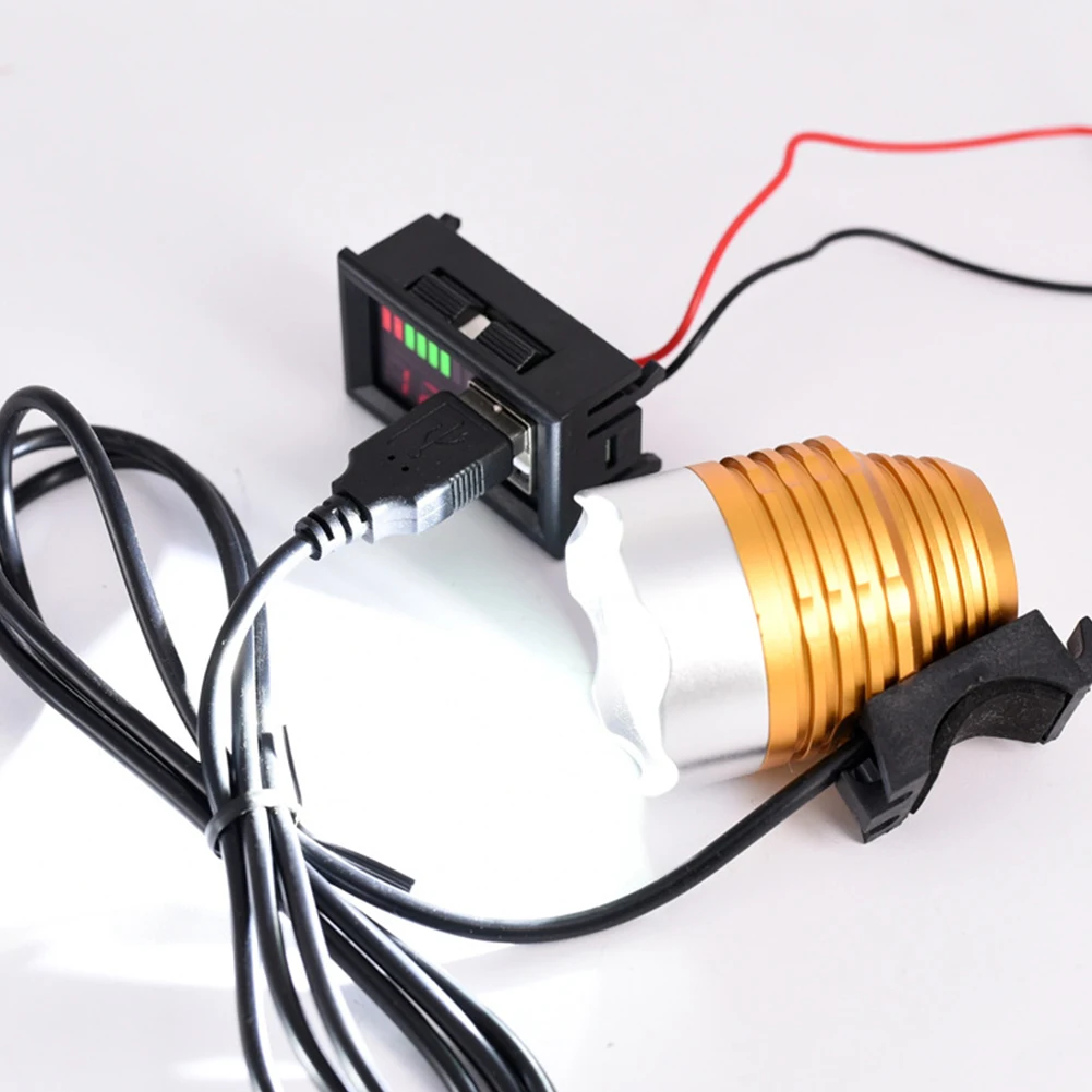 Автомобильный вольтметр 12 В двойной USB долговечный для зарядки телефона