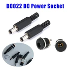 10 шт., пластиковые штекеры, 12 В, 3 А, 5,5x2,1 мм, DC022, разъем питания постоянного тока, гнездовой разъем, винтовая гайка, монтажный разъем, 5,5*2,1 мм