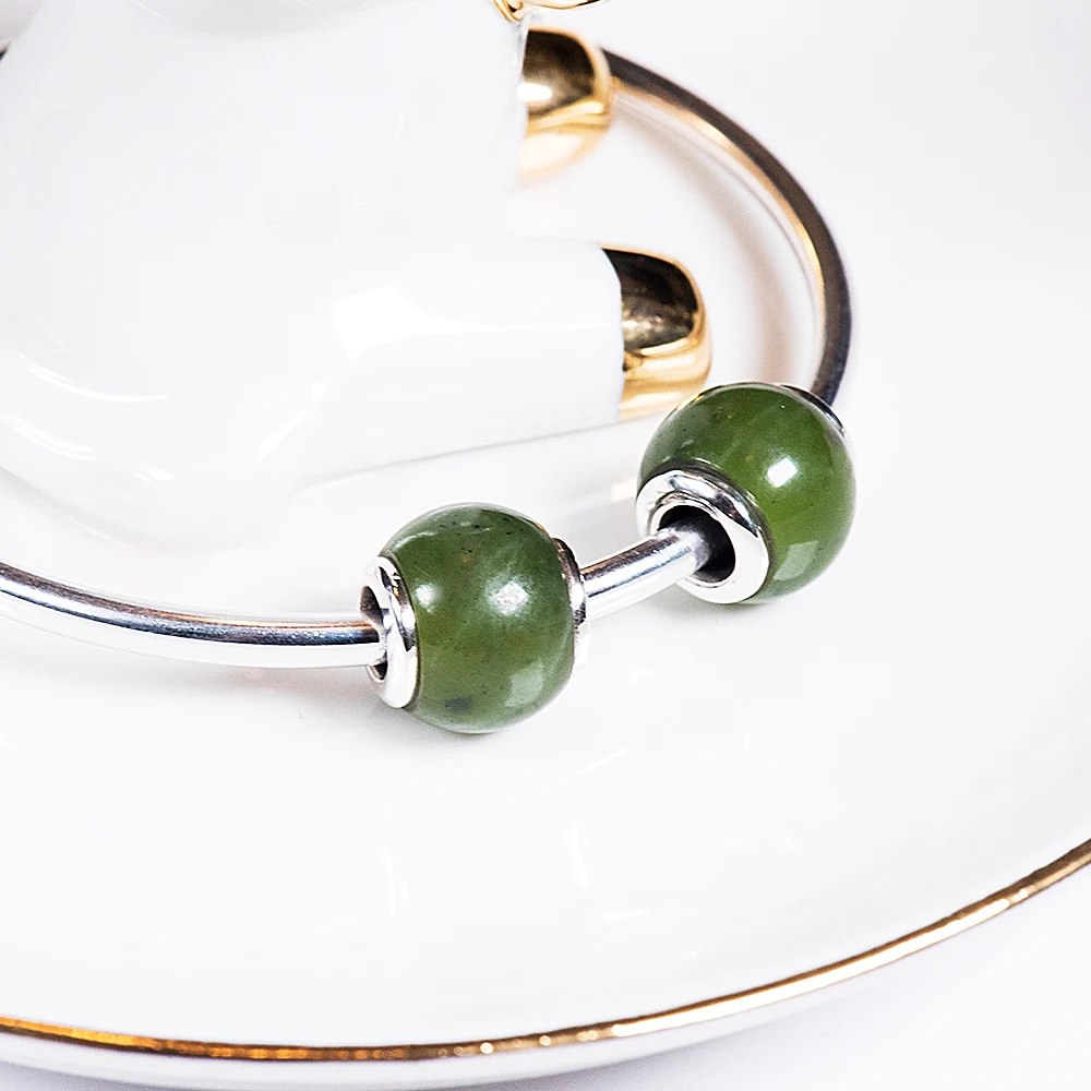 Браслеты и браслеты из канадского зеленого камня с подвеской в виде для браслета