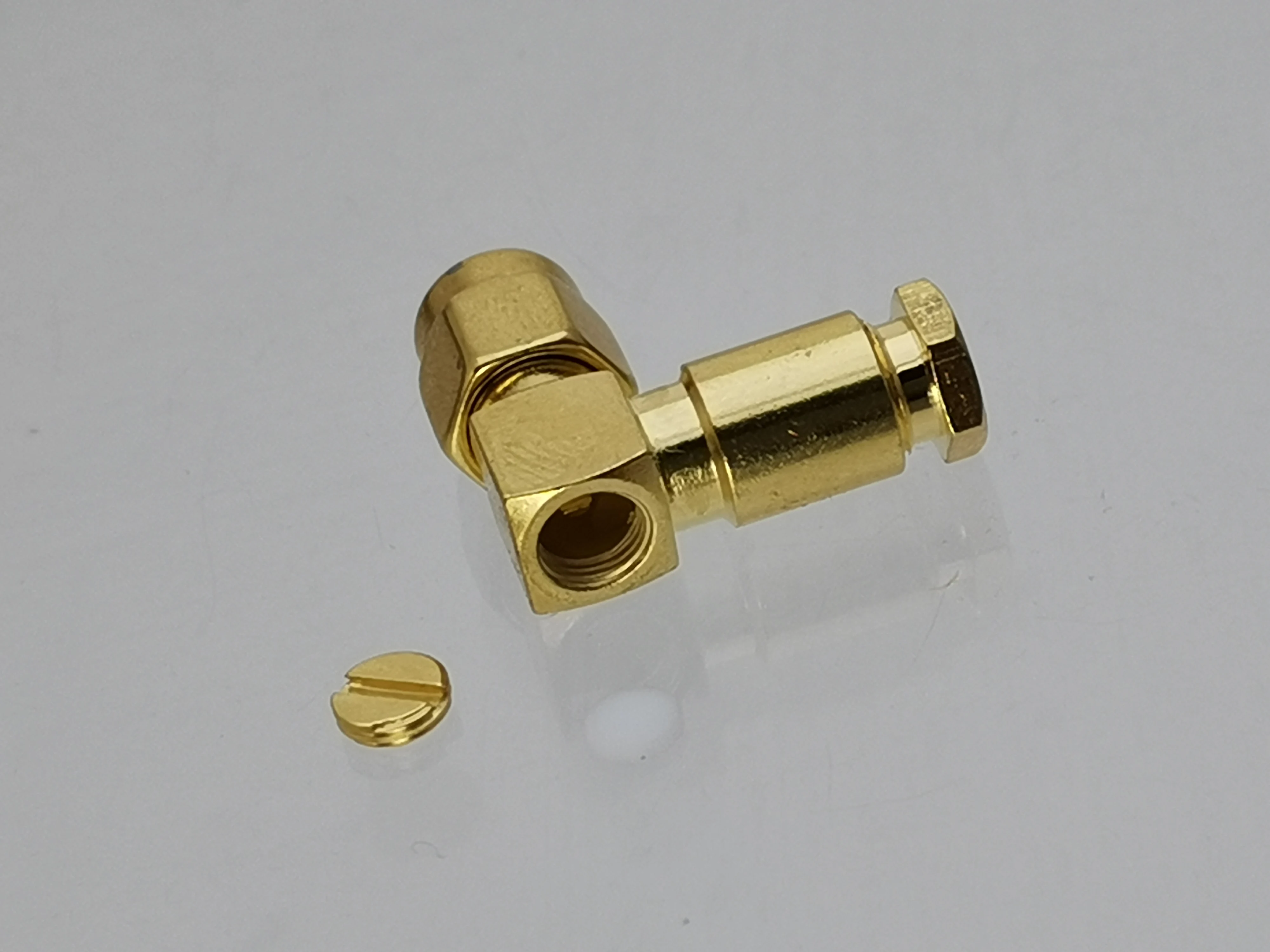 

10PCS CONNECTOR SMA male PLUG right angle clamp RG316 RG174 LMR100 Cable