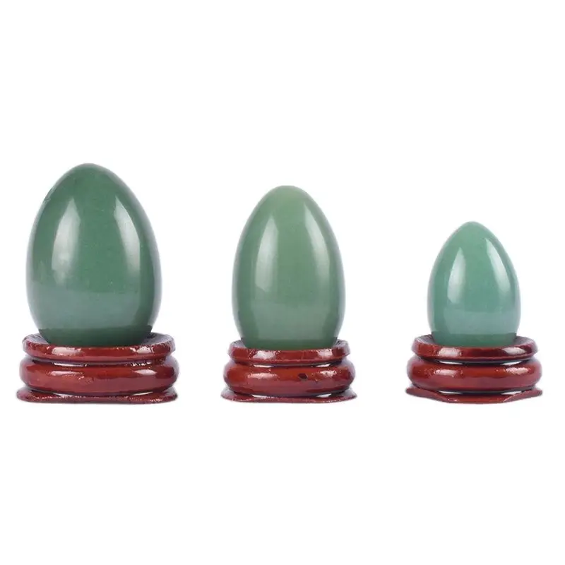 

Yoni Egg Jade Natural Stone Massage Egg Set Undrill Green Aventurine CrystalBall Kegel Exercise Pelvic Floor Muscle Vaginal