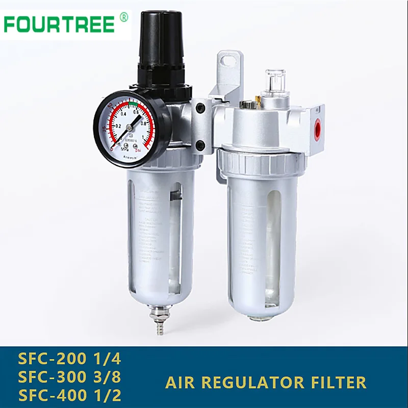 Oil Lubricator Moisture Water Trap Filter Regulator Sfc-200/