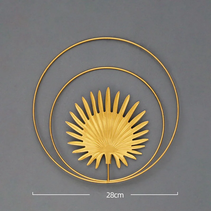 Nordic Style Leaf Shape Iron Art Hanging Wall Painting Decoration Creative Retro Home Living Room Bedroom Decor Accessories | Дом и сад