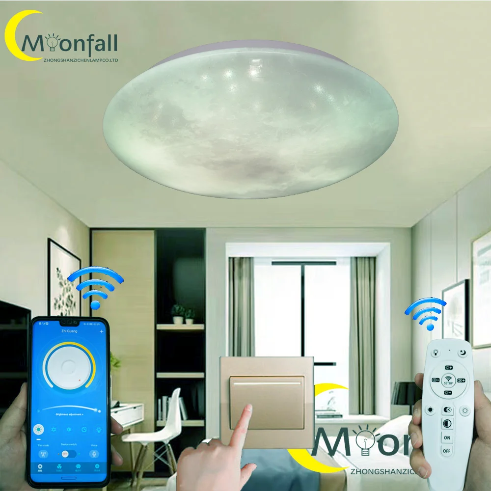 Cmoondrop-Lámpara Led Para habitación, Luces de Techo Para habitación, luminaria Para dormitorio, lámpara inteligente