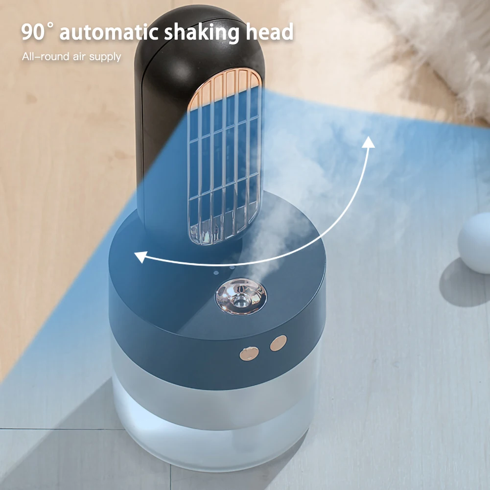 

Spray Fan USB Charging Shaking Head Desktop Table Fan Summer Office Replenishment Fan