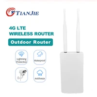 tianjie outdoor 4glte wifi router 150m wireless wanlan port monitor wi fi ap sim card slot hotspot waterproof cpe modem dongle
