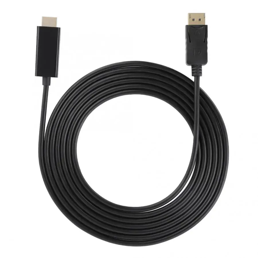 Кабель адаптер для аудио и видео с большим DisplayPort на HDMI HD 3 метра поддержка 20