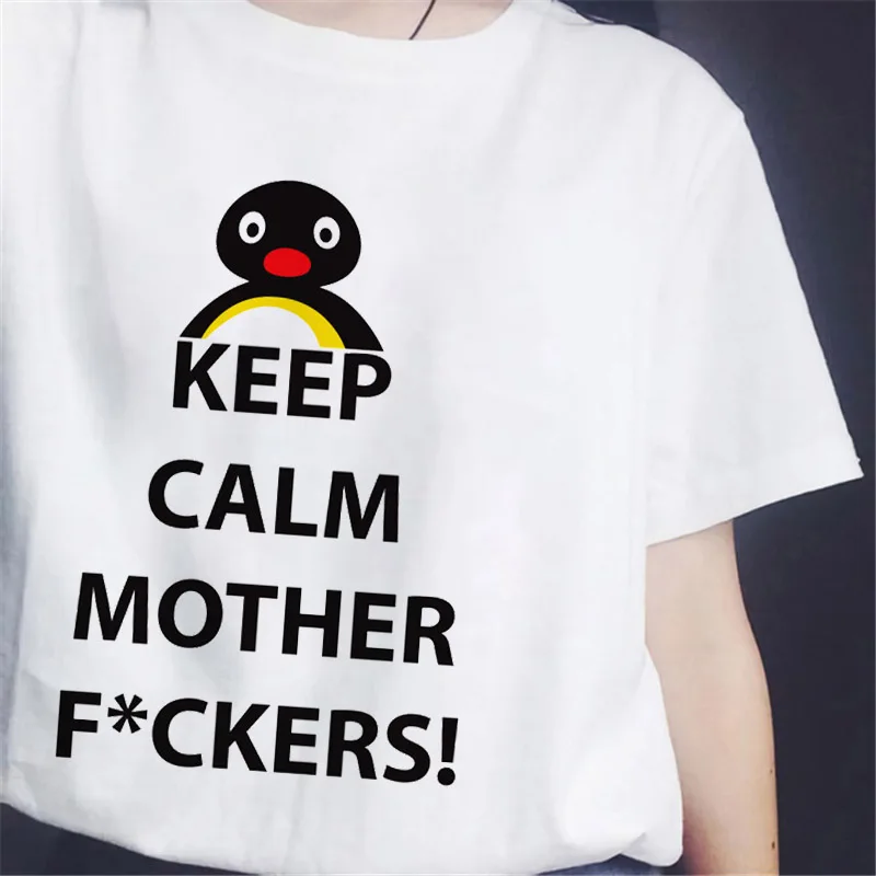 

2022 Women's T-shirt Noot Noot Funny Penguin Streetwear Vouge Tee&top Summer Fashion Funny Girls Hipster T Shir