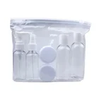 Новый профессиональный портативный прозрачный дорожный флакон для косметических средств для розлива, шесть комплектов пластиковых материалов, 100% новый и высококачественный