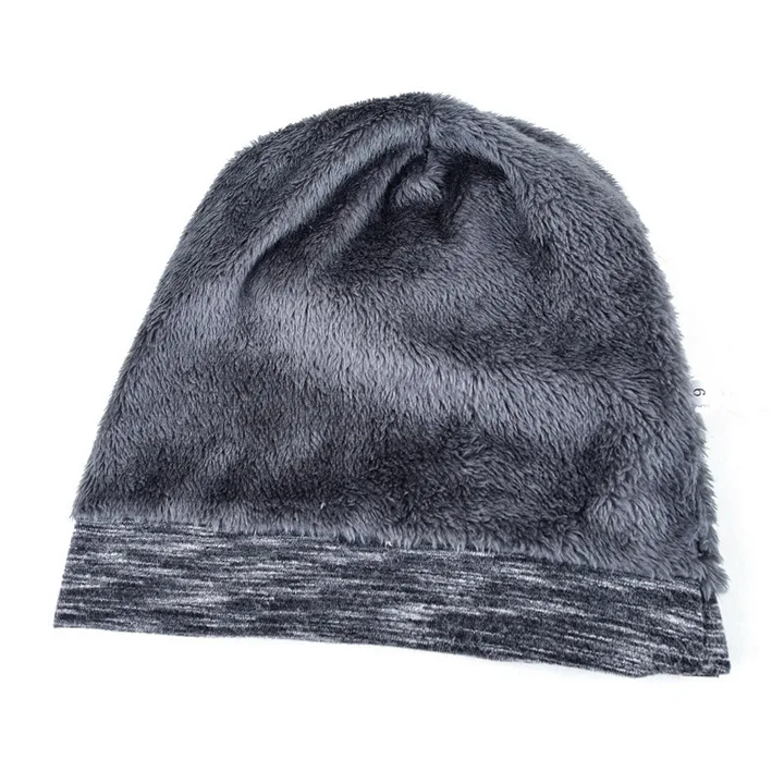 NUZADA однотонные Зимние головные уборы для мужчин и женщин Skullies Beanie Hedging cap вязаная шапка s хлопок двухслойная ткань капот теплая шапка
