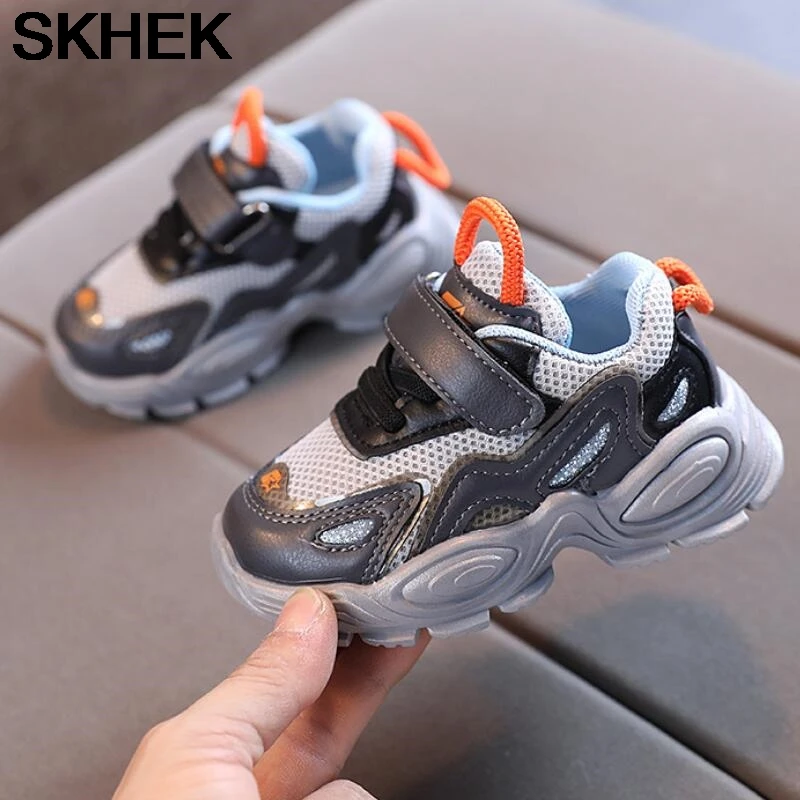 

Детские кроссовки SKHEK, Весенняя детская сетчатая обувь для мальчиков и девочек, детская обувь для бега с мягкой подошвой, повседневные спорт...