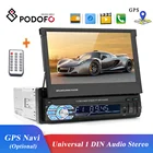 Автомобильный мультимедийный видеоплеер Podofo MP5, 7-дюймовый сенсорный экран, USB, SD, AUX, FM-радио, универсальный разъем 1 DIN, аудио, стерео, зеркальная связь