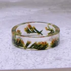 Кольцо из прозрачной смолы для женщин, милое украшение в вечерние высушенных цветов сделай сам, Хороший Подарок на годовщину свадьбы, кольцо из эпоксидной смолы