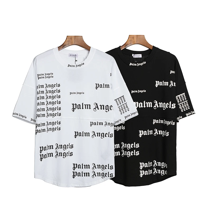 

Palm Angels 21SS High Quality Creative PA Letters Full Printing Fashion Wild Loose Men and Women Short Sleeve T-shirt