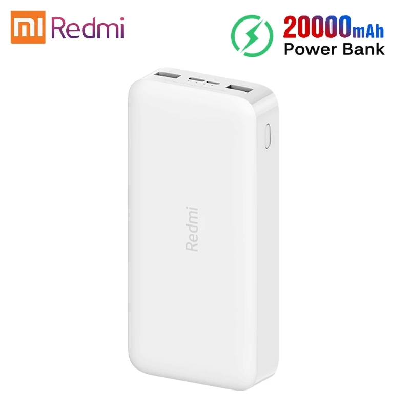 Оригинальный внешний аккумулятор Xiaomi Redmi 20000 мАч 18 Вт быстрая зарядка портативное