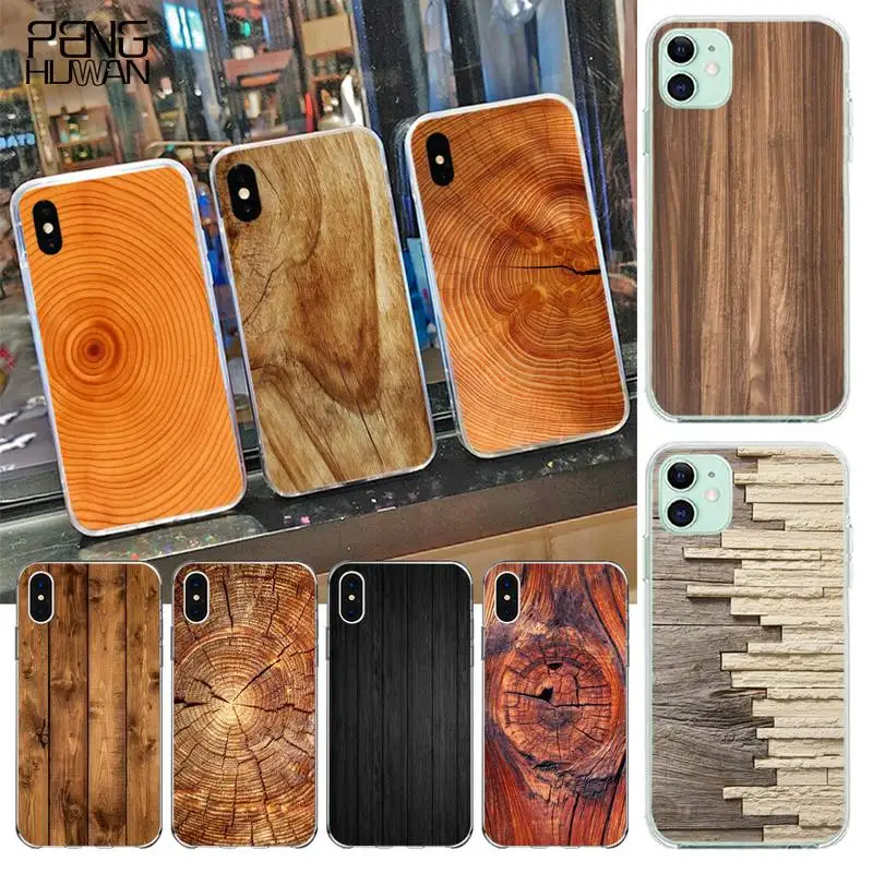 

Luxury pattern wood texture DIY Painted Bling Phone Case for iPhone 11 pro XS MAX 8 7 6 6S Plus X 5S SE 2020 XR cover
