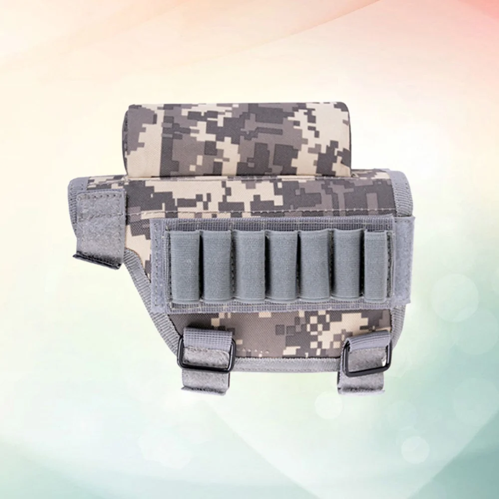 

Multi-functional Outdoor Wargame Bullet Bag Portable Buttstock Rifle Stock Pack Cheek Rest Pad With Ammo Carrier Case