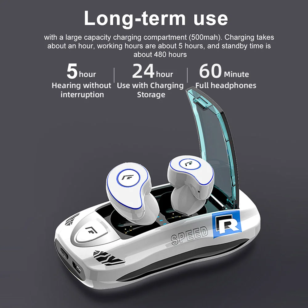 Беспроводная стереогарнитура T911 Bluetooth-гарнитура с Bluetooth 5 0 чехол для зарядки TWS