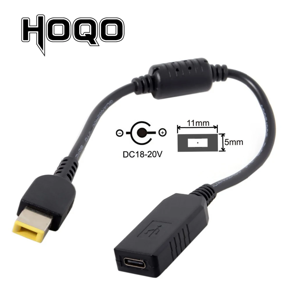 

Кабель питания с разъемом USB 3,1 Type-C USB-C на прямоугольный разъем 11,0*5,0 мм, эмулятор PD, триггер, зарядный кабель питания для Lenovo ThinkPad X1 Carbon