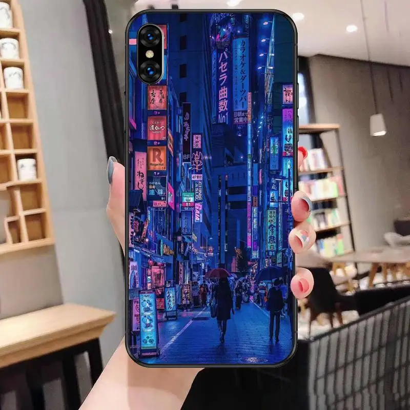

Cyberpunk Phone Case For Black-Iphone 5s 6 6s 7 8 11 12 X Xs Xr Pro Plus Max Mini Fundas Cover