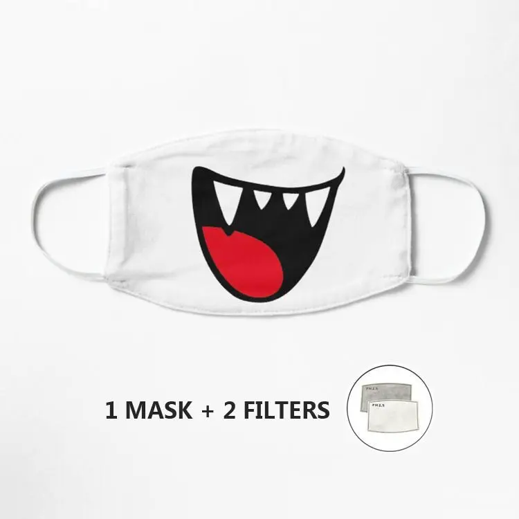 

Ретро-видеоигра искусственная маска противопыльная хлопковая аниме мультяшная маска для рта хип зубы рот маска для лица