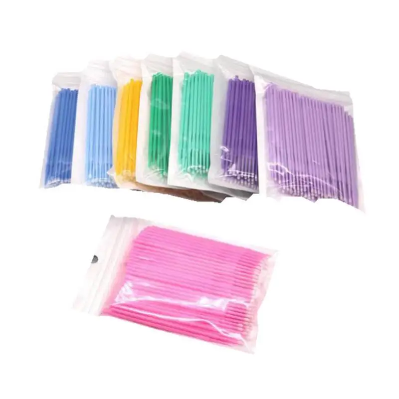 Disposable Eyelash Brushes Eyelashes Extension Applicator Wand Mascara Makeup Brush 100pcs/set LX7735 | Красота и здоровье