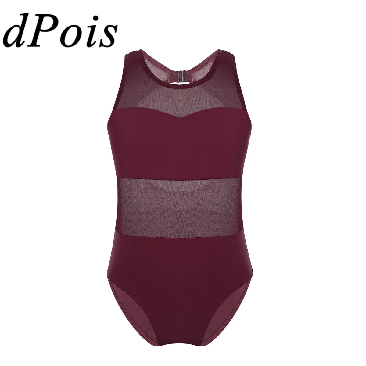 Детский гимнастический купальник для девочек балетное трико танцев балерины