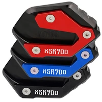 cnc motorcycle xsr 900 kickstand foot side stand enlarge pad support plate for yamaha xsr900 2015 2016 2017 2018 2019 2020 2021