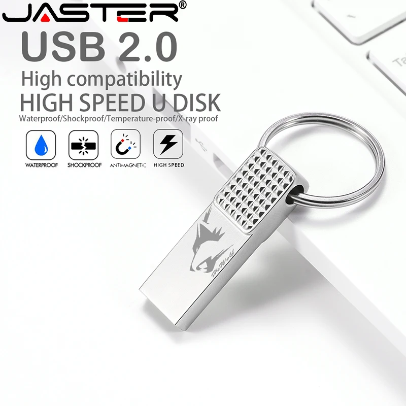 Новый Бизнес Нержавеющая сталь металлический флэш-накопитель USB 128 ГБ 64 2 0 32 Гб