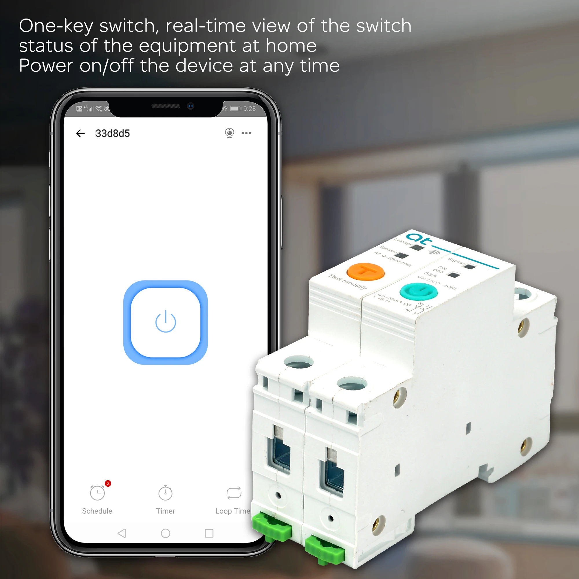 Автоматический выключатель 2P с Wi-Fi умный дистанционным управлением от Ewelink для