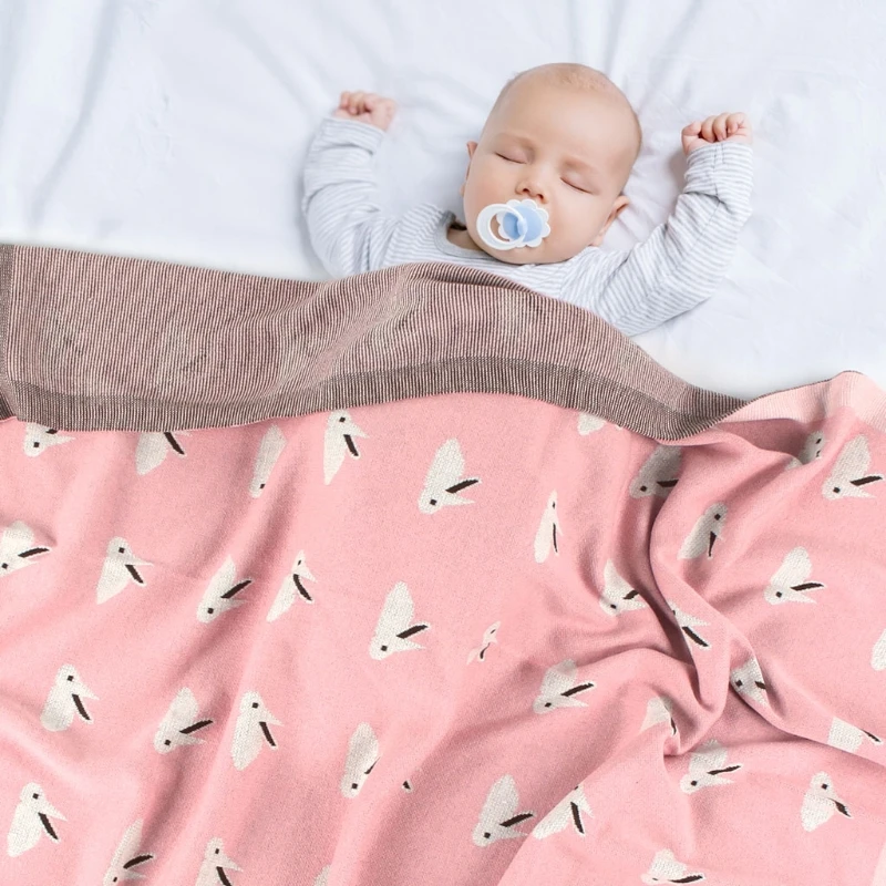 

Baby Blankets Soft Infant Swaddle Wrap Blanket Newborn Bedding Covers 100*80cm GXMB
