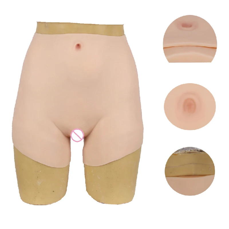 Силиконовая искусственная вагина сексуальные трусики ягодиц паз скрывает