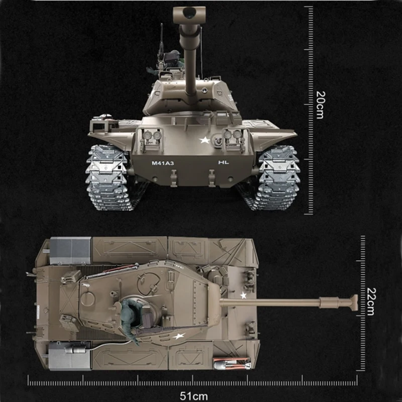 Металлический трек реалистичный танк с дистанционным управлением большой