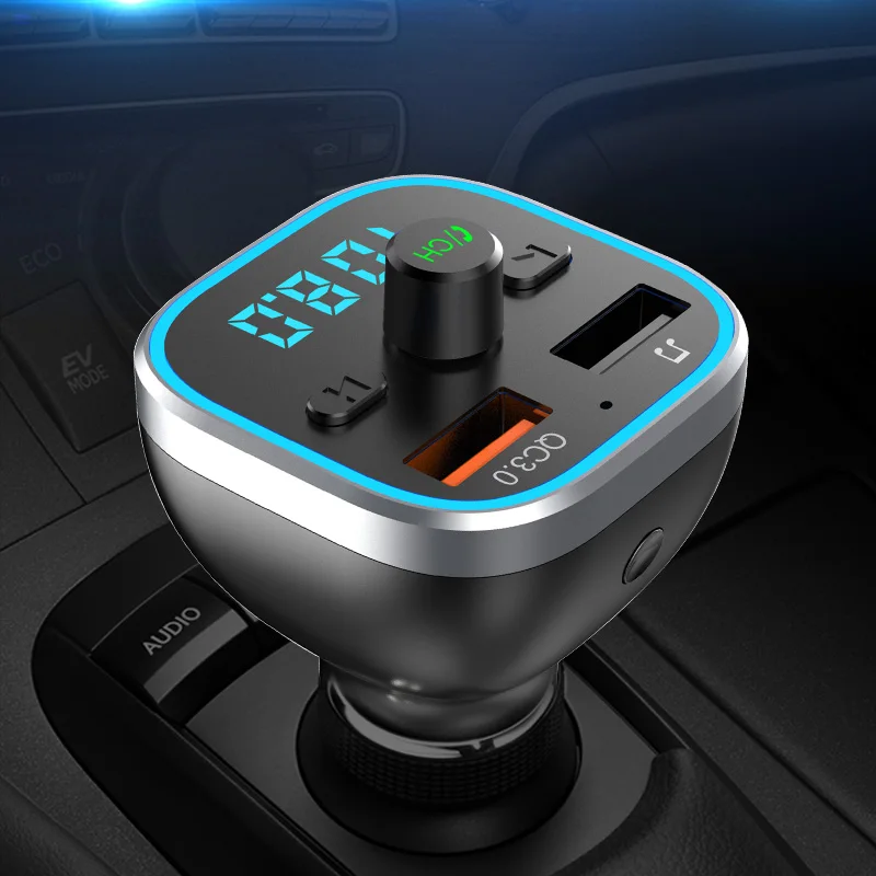 CDEN fm-передатчик Автомобильный MP3-плеер U диск без потерь Музыкальный плеер Bluetooth приемник для гарнитуры вызова QC3.0 быстрое USB Автомобильное зарядное устройство