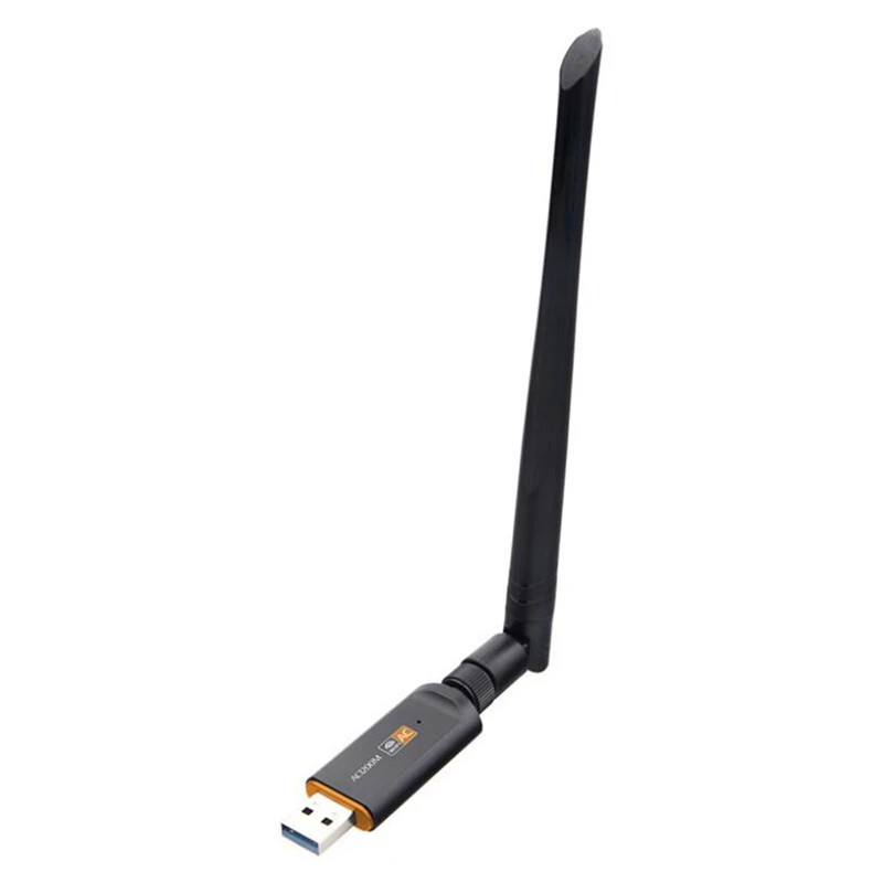 

1200Mbps USB Wifi Lan Dongle Adapter AP Station Model 2.4Ghz 5.8Ghz USB3.0 Wireless-AC Network Card With 5Dbi Antenna