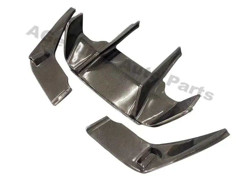 

Real carbon fiber three sections style rear diffuser back bumper lip diffuser for BMW 6 series F06 F12 F13 M6
