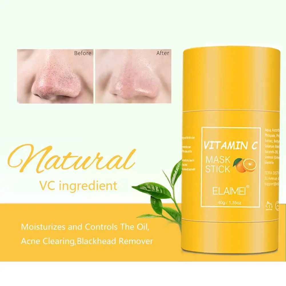 

40g Cleansing Masks To Remove Blackheads Balance Green Mud Stick Masks Smear Oil Type H6Y5