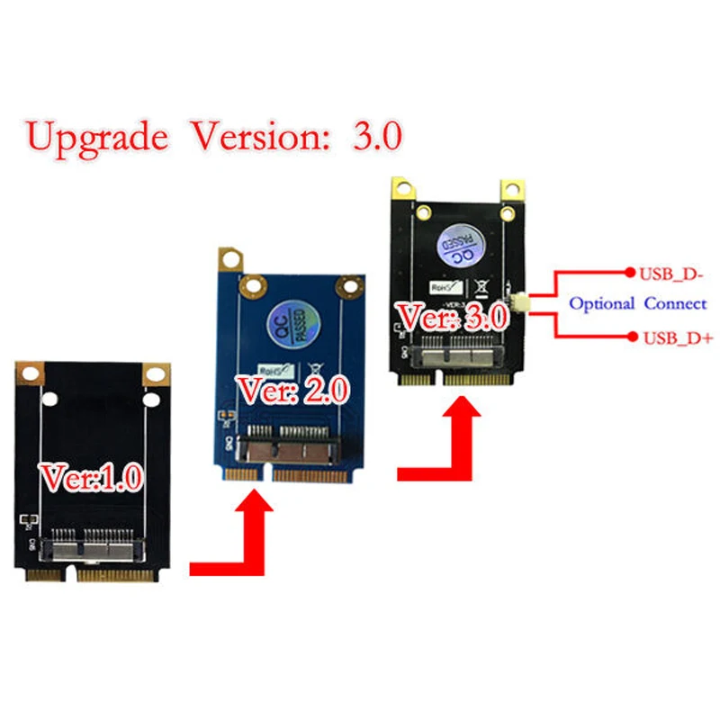 Адаптер версии 3 0 для BCM94360CD модуля к Mini PCI-E 52Pin интерфейс без диска Простая