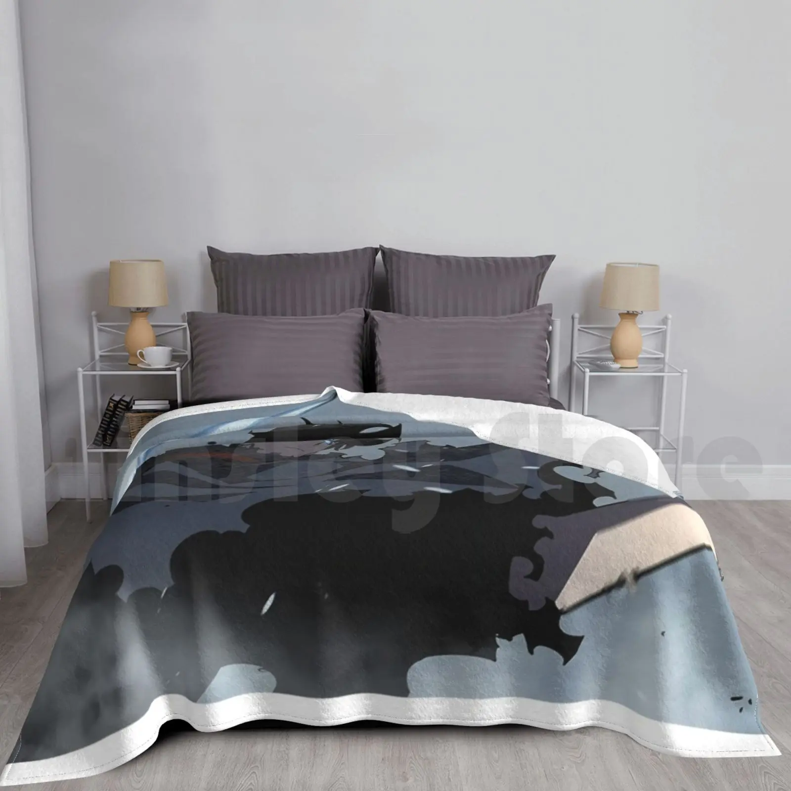 Плед для дивана и кровати Sung Jin-Woo -- Morning wa-покрывало путешествий Аниме Манга