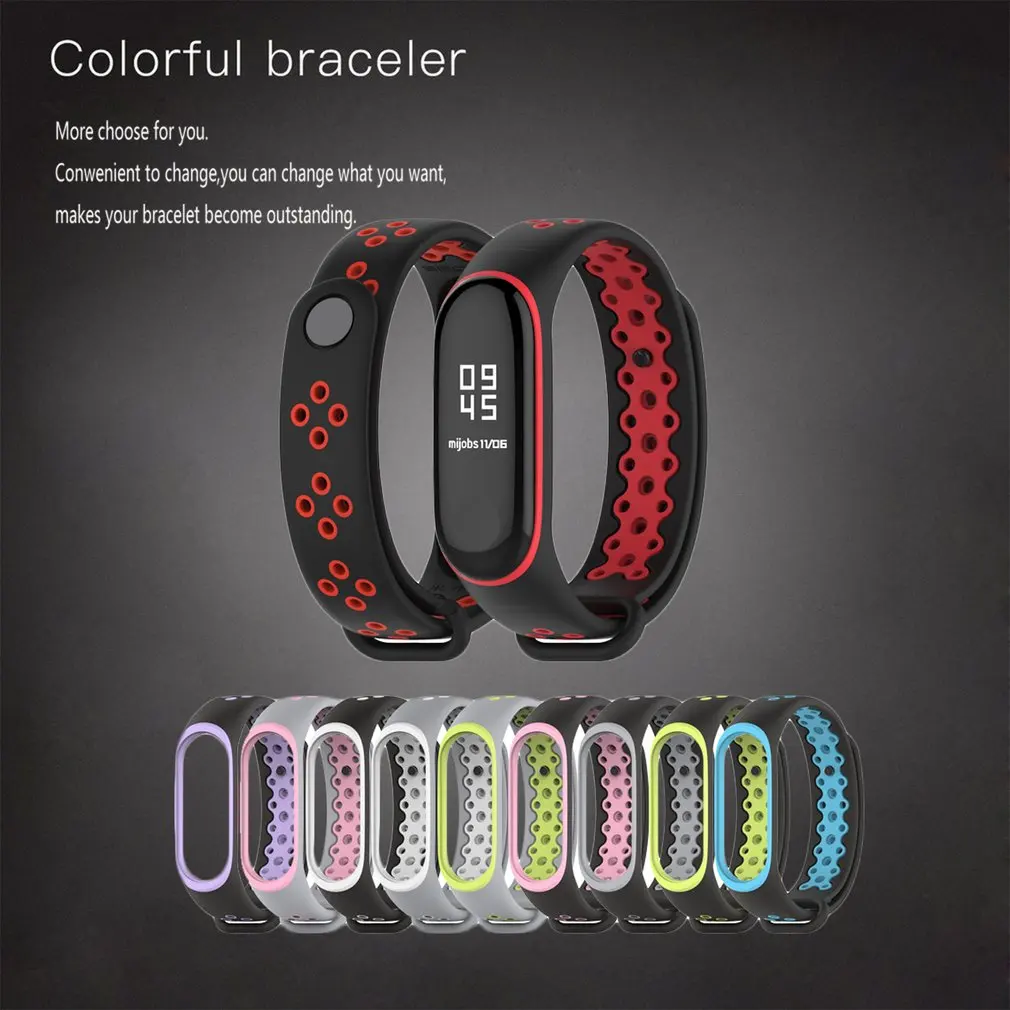 Для Mi Band 4 браслет спортивные силиконовые часы ремешок аксессуары band 3 умный
