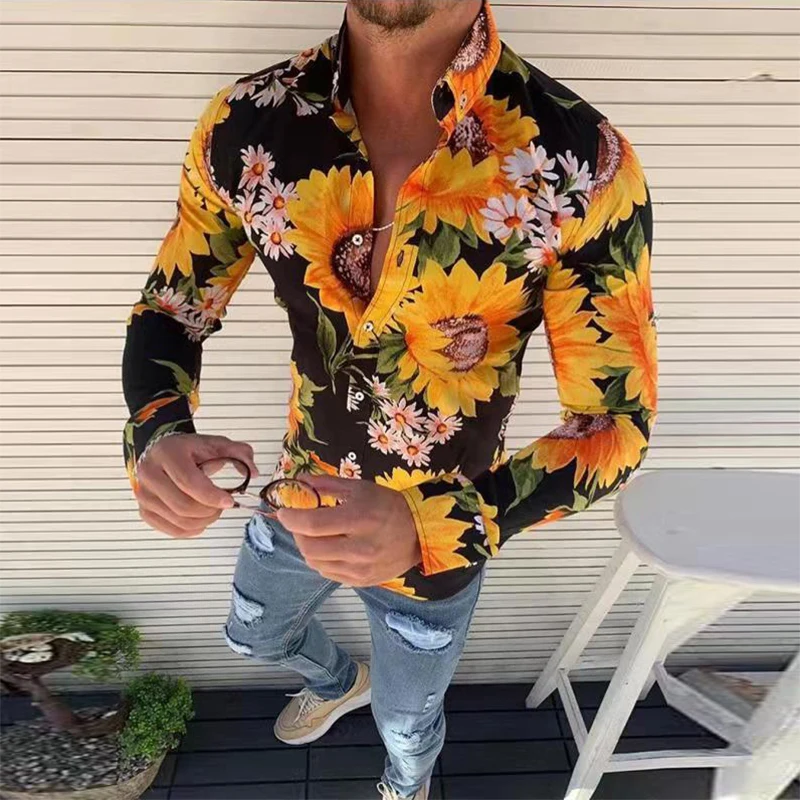 

Мужская футболка с длинным рукавом, отложным воротником и пуговицами