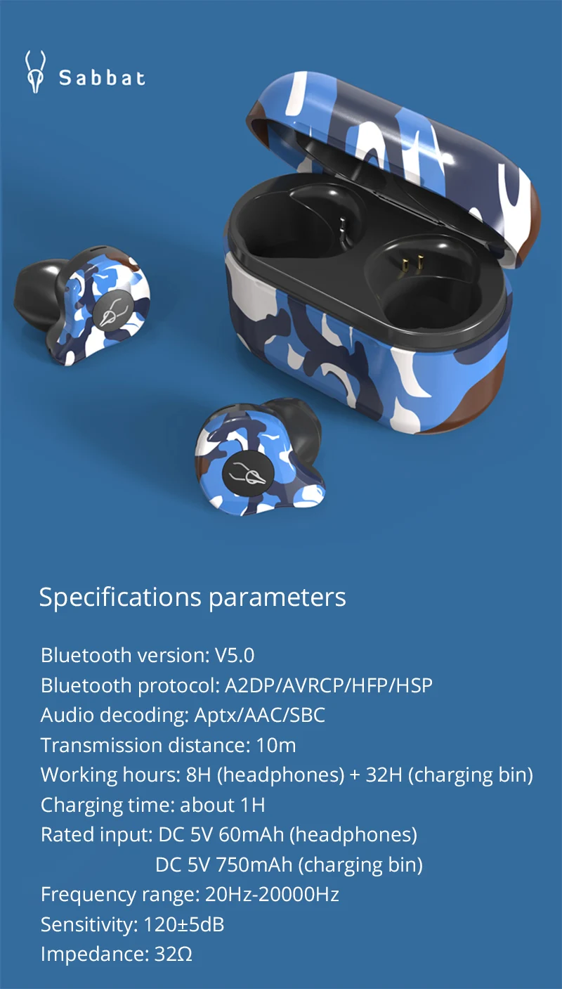 Sabbat X12 IPX5 водонепроницаемые обновленные TWS наушники беспроводные наушники Bluetooth 5,0 поддержка Aptx32h время воспроизведения для iPhone samsung