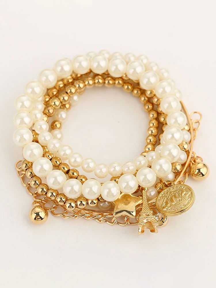 Горячая Распродажа женский браслет модные милые стразы Эйфелева башня логотип