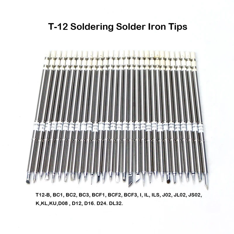 

LY T12 T-12 Soldering Solder Iron Tips Series Tip for Hakko Quick Yihua FX-951 STC AND STM32 OLED Station Retail Wholesale
