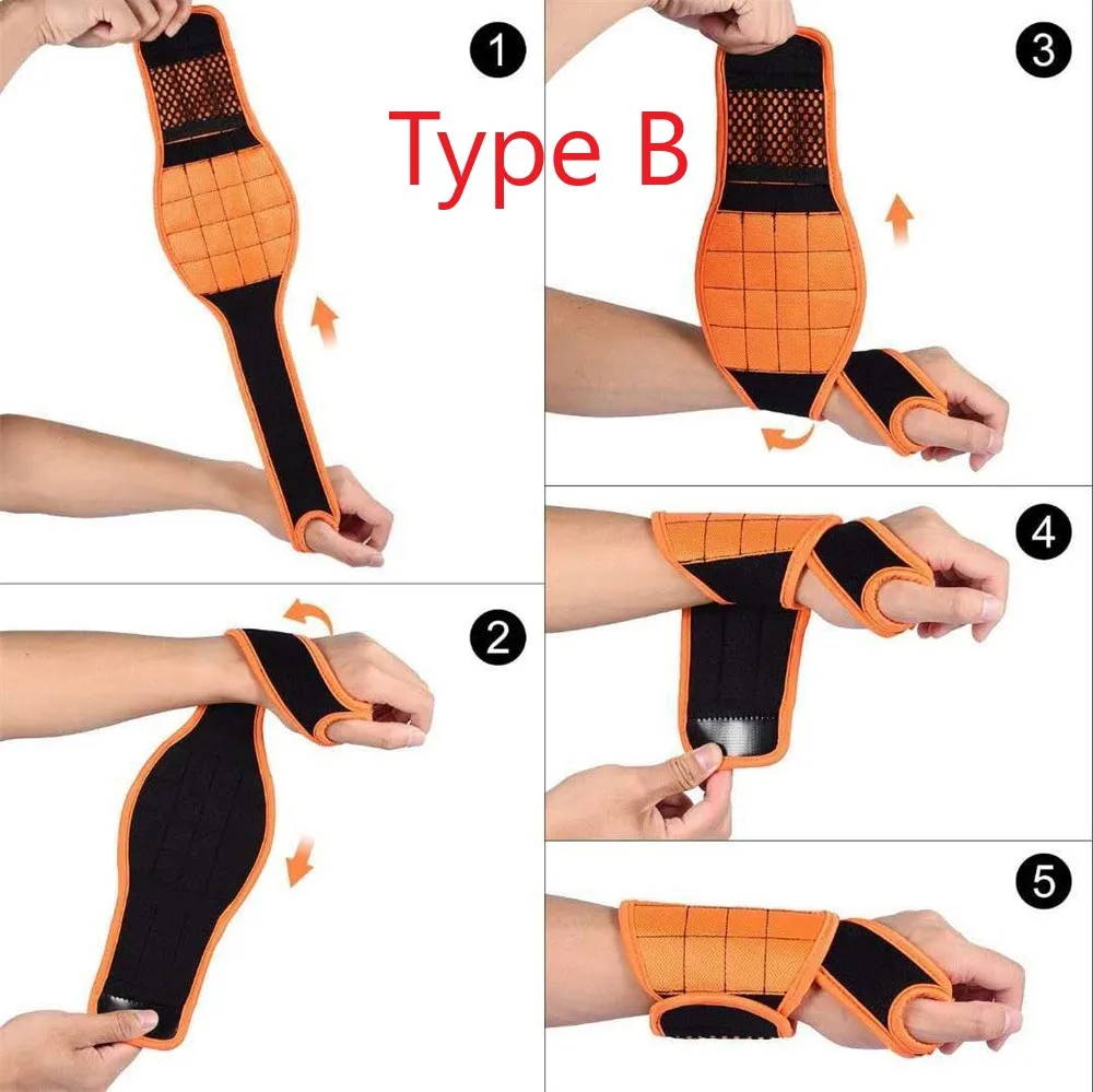 Magnetic Wristband Tool Bag For Screw Nail Nut Bolt Drill Bit Organizer Storage Repair | Инструменты