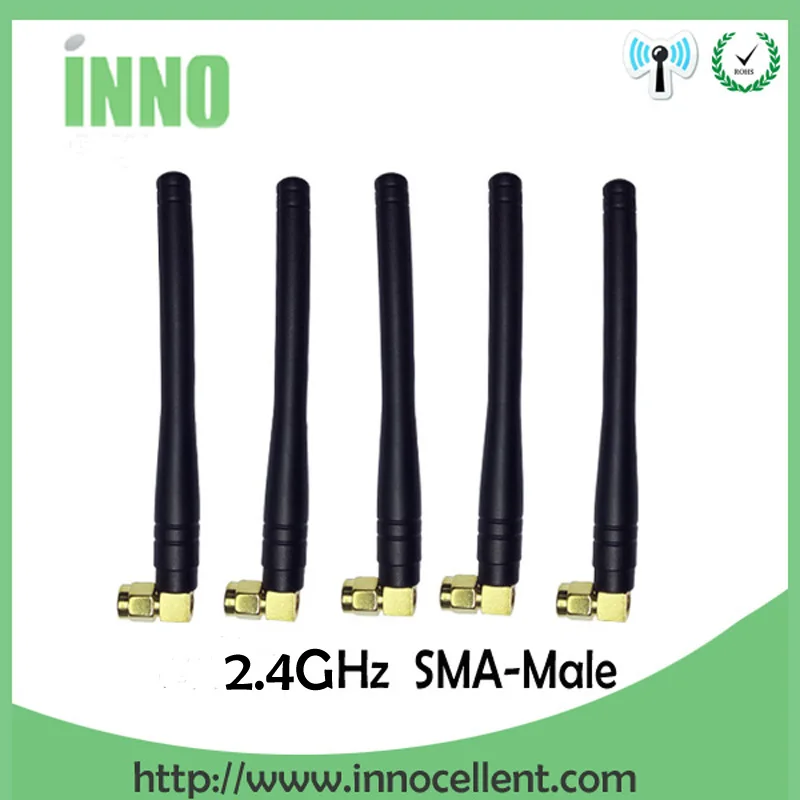 EOTH 10pcs 2.4g antenna 3dbi sma male wlan wifi 2.4ghz antene pbx iot module router tp link signal receiver antena high gain