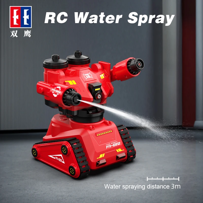 

Double E E812-001 App Remote Control Car Intelligent Fire Fighting Robot Luminous Water Spray Fire Fighting Robot Programmable